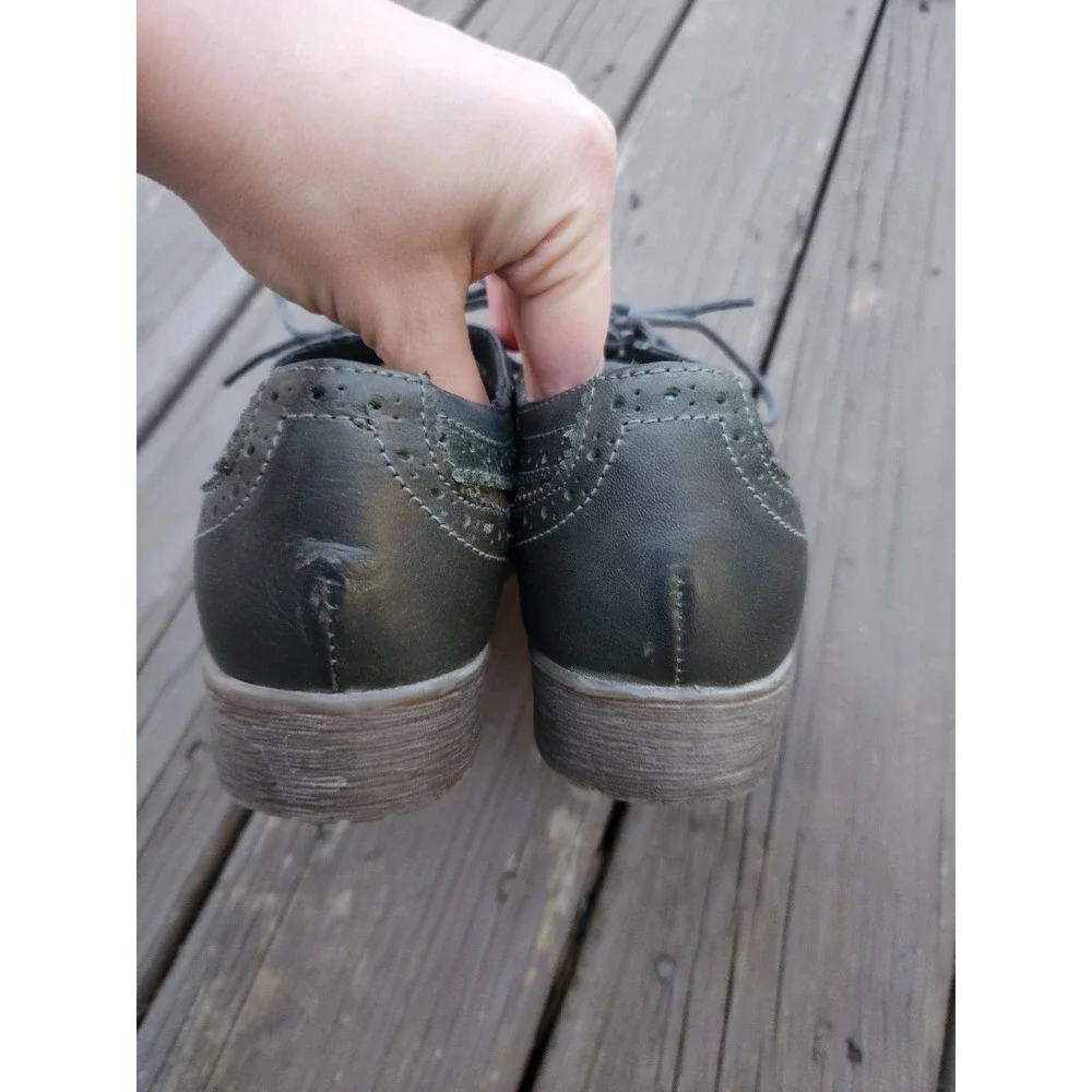 Bed Stu | Lita Wingtip Oxford Lace-up Loafer Flat Boho Grunge Grandpacore 9 - Picture 5 of 8